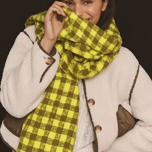 Maeve by Anthropologie checked scarf